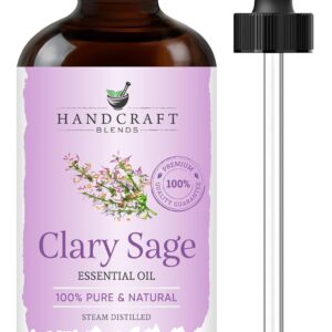 Handcraft Blends Clary Sage Essential Oil - 1 Fl Oz - 100% Pure and Natural - Premium Grade Essential Oil for Diffuser and Aromatherapy, and DIY Soap Making