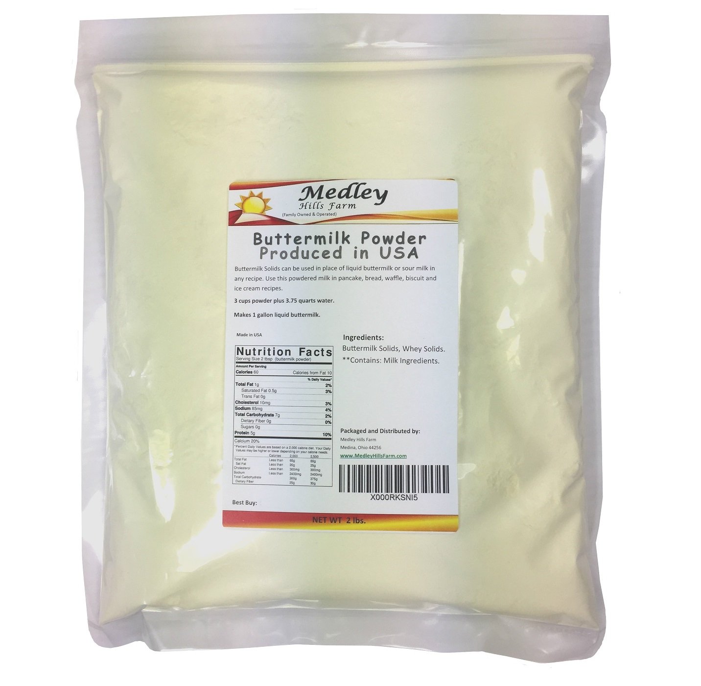 Buttermilk Powder 2 lbs Produced in USA