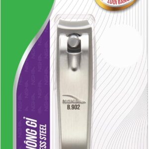 Curve Blade Nail Clipper - B-902 (Stainless Steel) | Large Curved Jaw for Precise Nail Care | NGHIA Brand