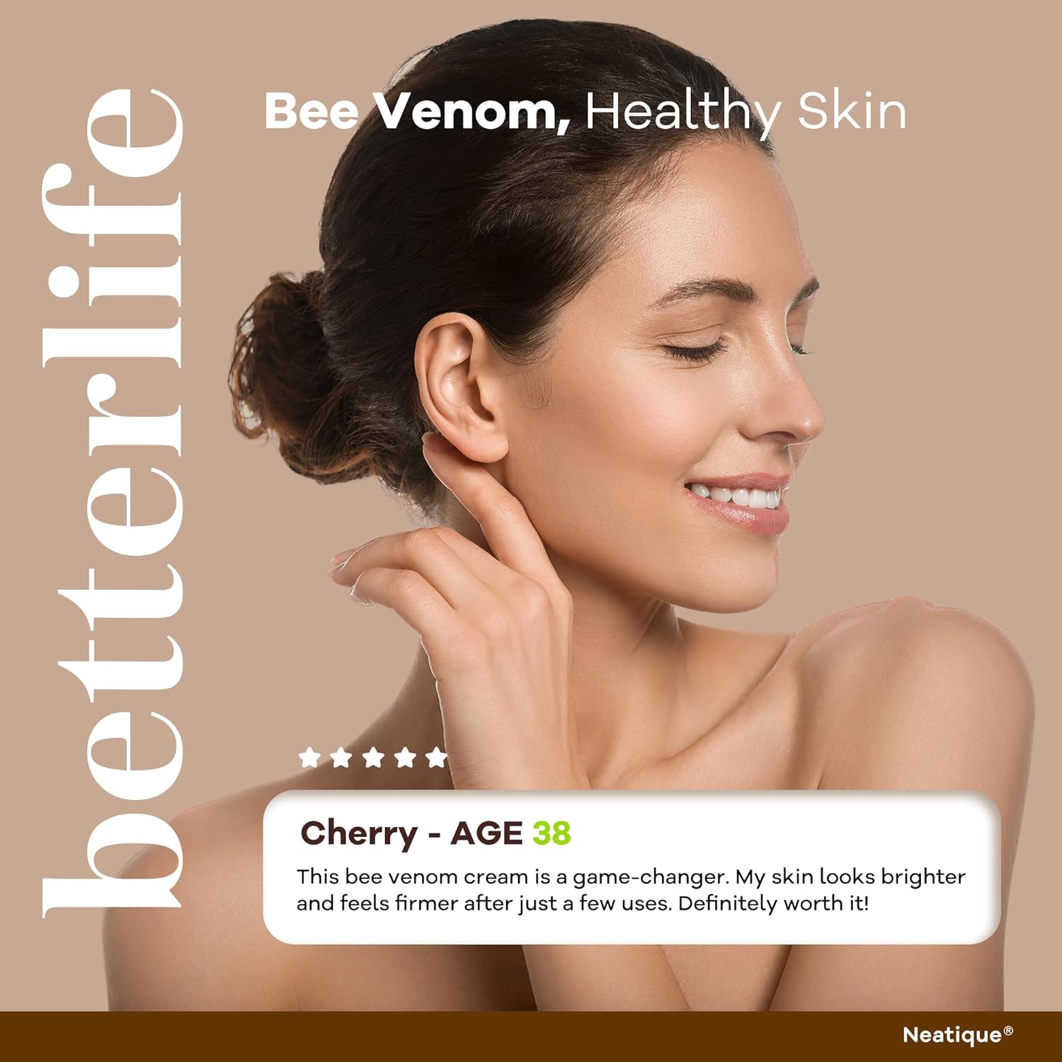 Bee Venom Hyaluronic Acid Anti-Aging Face Cream 2.12 Oz for All Skin Types - Image 7