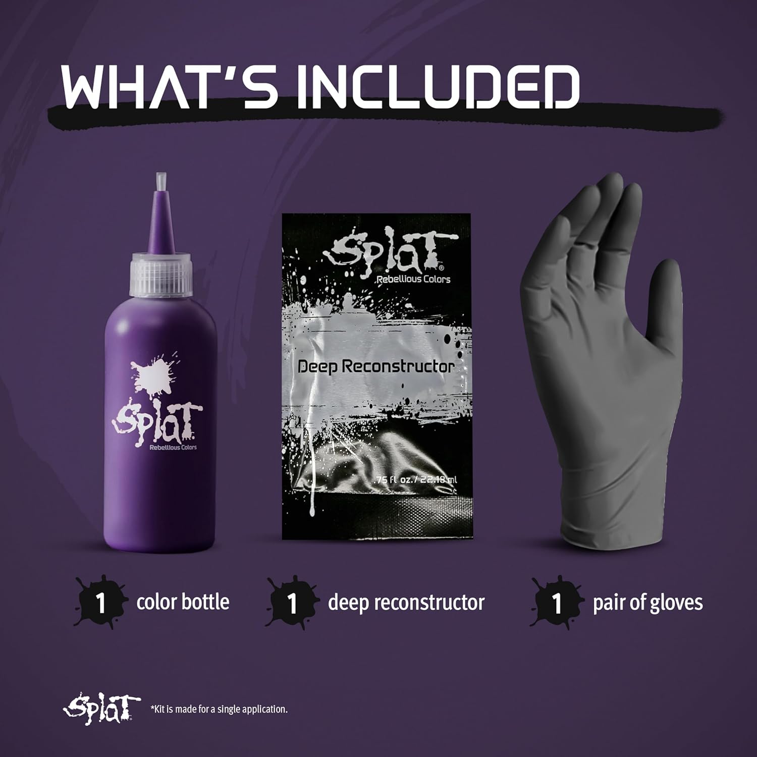 Splat Midnight Complete Semi-Permanent Vegan Hair Dye Kit 4 oz - Image 5