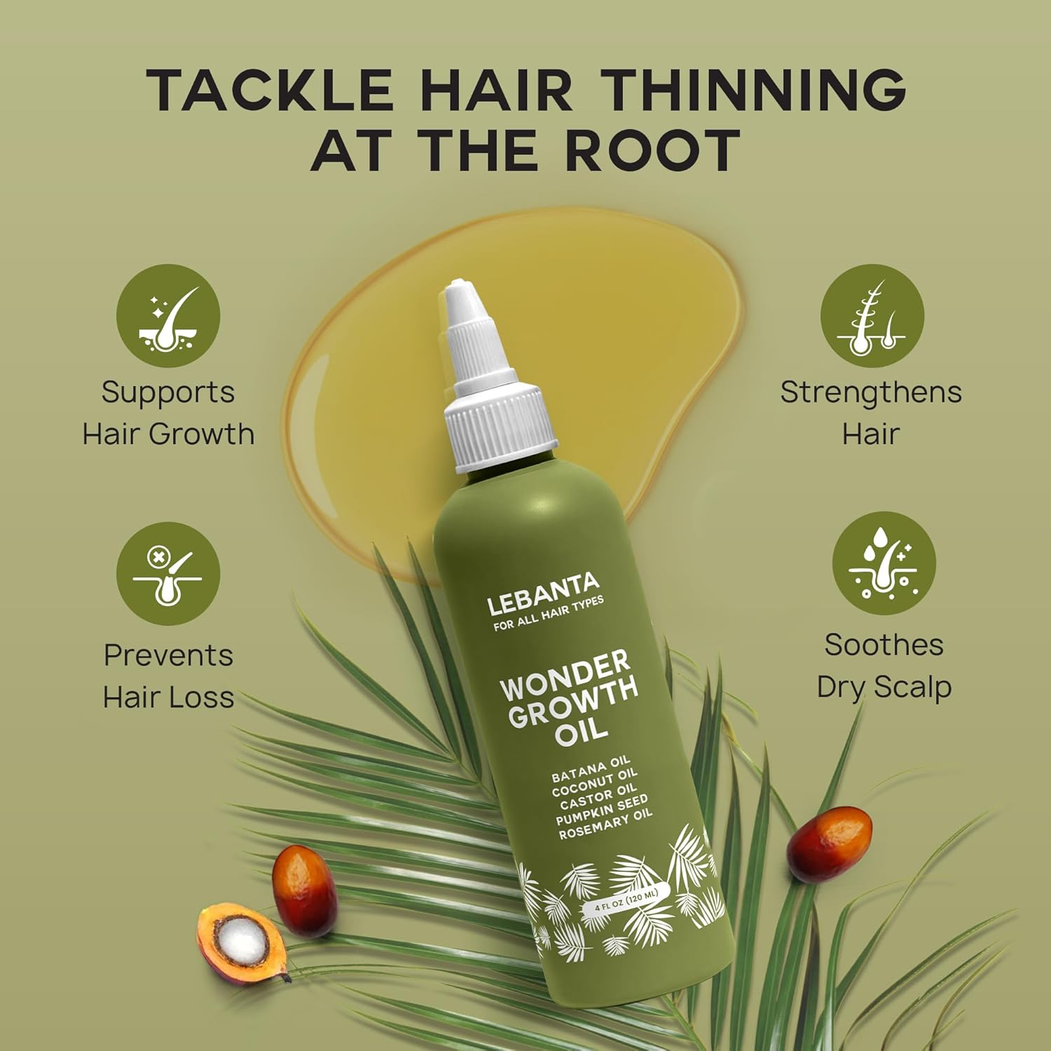 4 oz Pack 100% Pure Batana Oil Blend for Thicker Stronger Hair Growth - Image 2