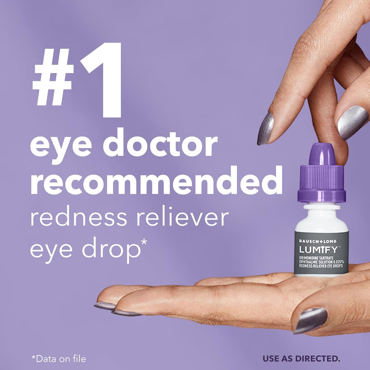 LUMIFY Eye Drops for Red Eyes, Redness Reliever for Brighter Looking Eyes, Works in 1 Minute & Lasts Up to 8 Hours, Eye Drops, 0.25 Fl Oz (7.5mL) - Image 3
