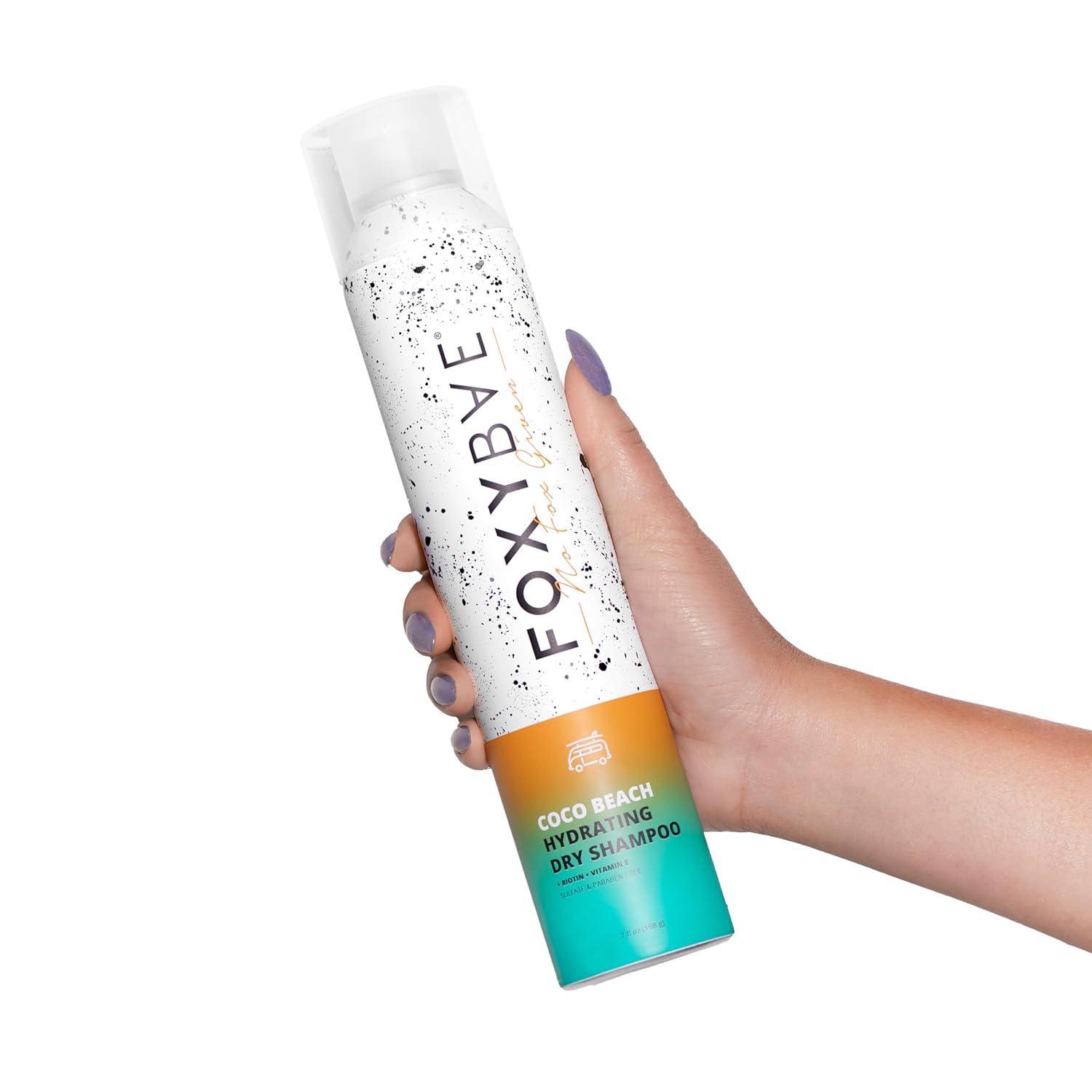 FoxyBae Dry Shampoo Spray for Women - All Hair Types - with Biotin, Vitamin E - Adds Texture, Volume; Absorbs Oil - Coco Beach - Sulfate & Paraben-Free - Beachy-Coconut Scented - Waterless - 7 Fl Oz - Image 6