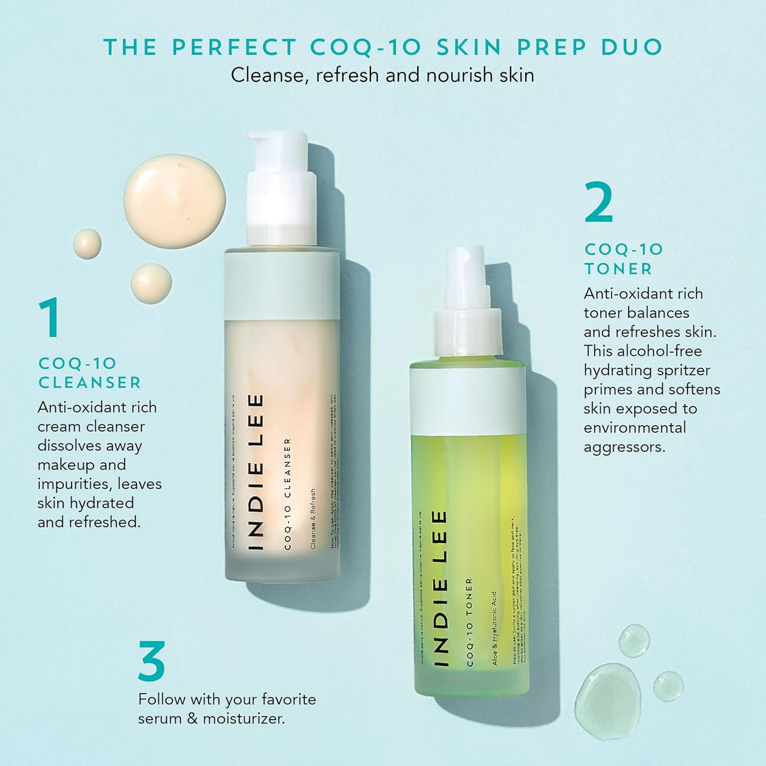 Indie Lee Coq10 Cream to Milk Facial Cleanser 125 Fl Oz with Grape Seed Jojoba Aloe - Image 5