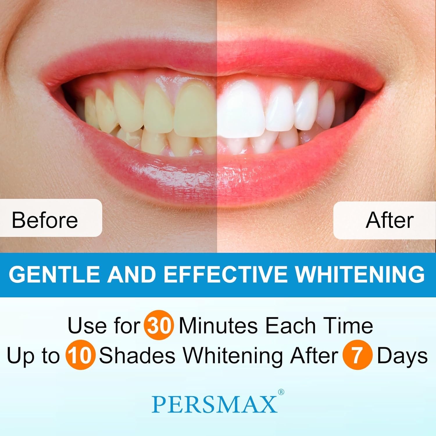 Enamel Safe Teeth Whitening Strips Kit for Sensitive Teeth 14 Treatments 28 Strips - Image 6