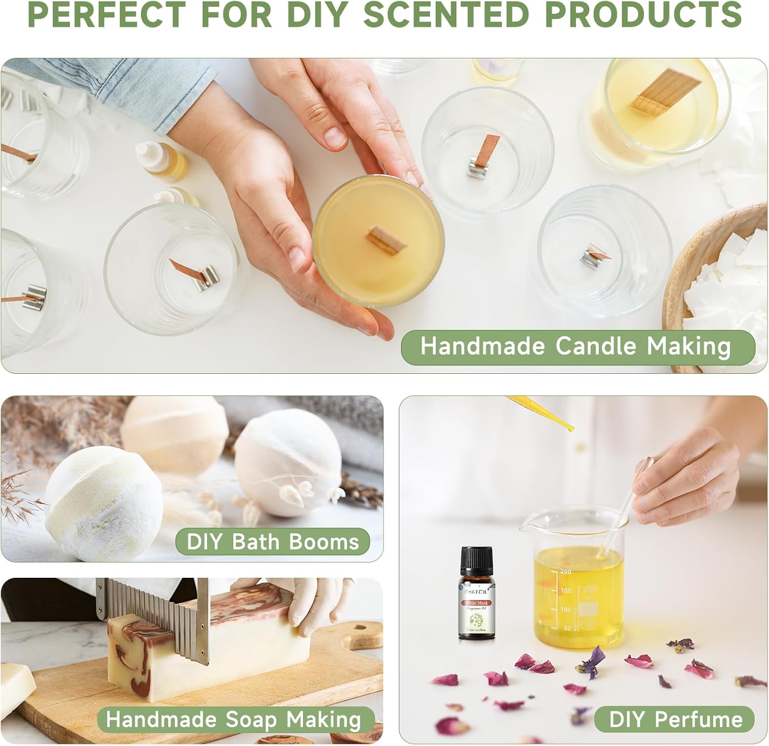 Coconut 20 Piece Premium Fragrance Oil Set 5ml for Humidifier and DIY Candle Making - Image 5