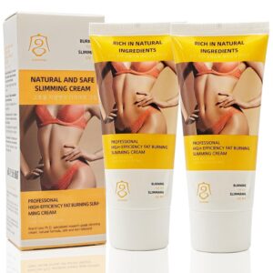Hot Sweat Cream, from Korea Technology, Unisex Hot Cream, accelerated sweating and anti-cellulite cream. Belly fat burner, anti cellulite. For belly, buttocks, arms and thighs cellulite（2 Pcs）