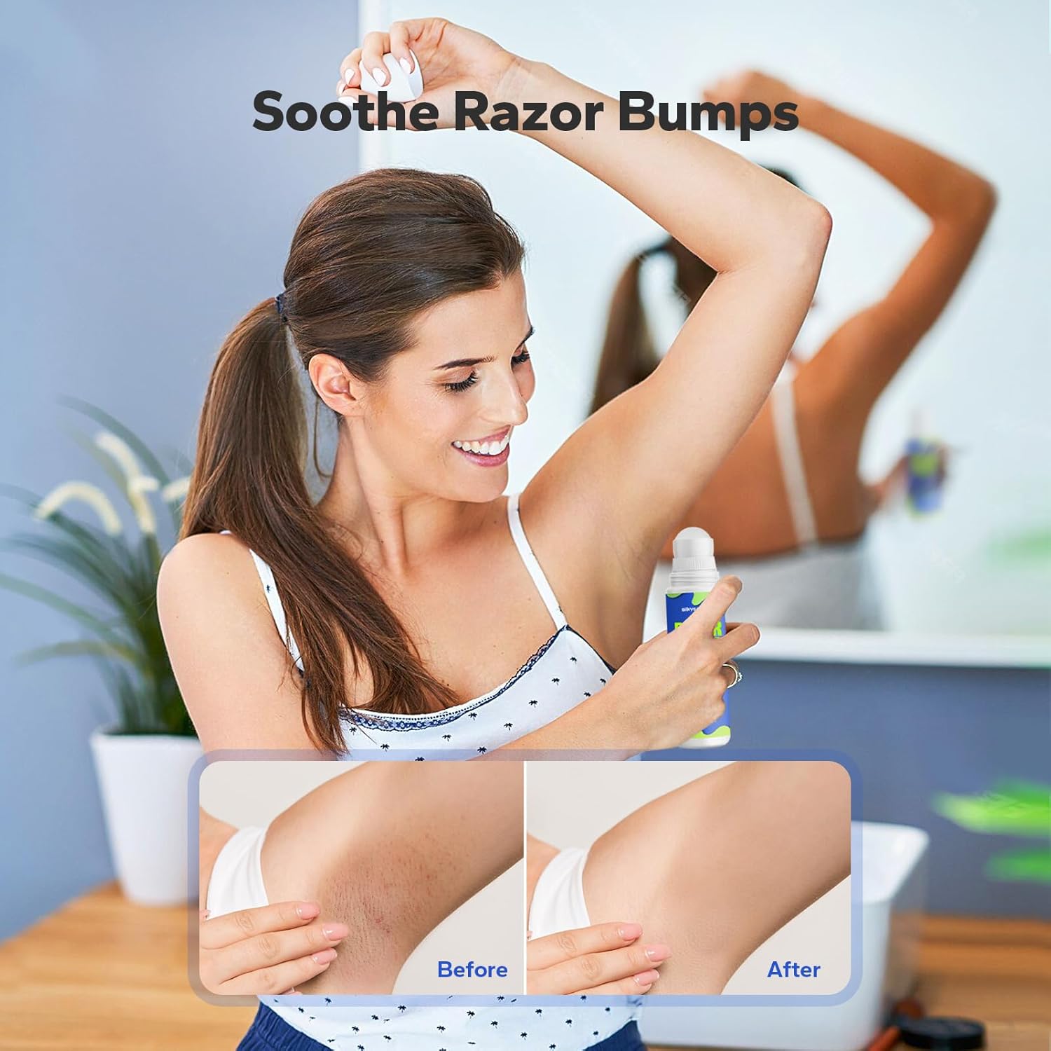 Razor Bump Stopper (3.38 Fl Oz), Ingrown Hair Treatment for Men & Women, Razor Burn Relief for Bikini Area, After Shave Lotion for Smooth, Bump-Free Skin - Image 2