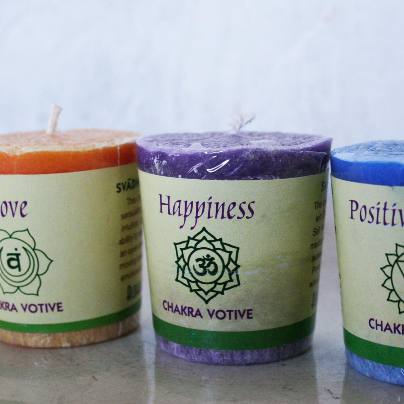 Premium Handmade Chakra Energy Votive Candles 12-Pack for Happiness and Meditation with Essential Oils - Image 3