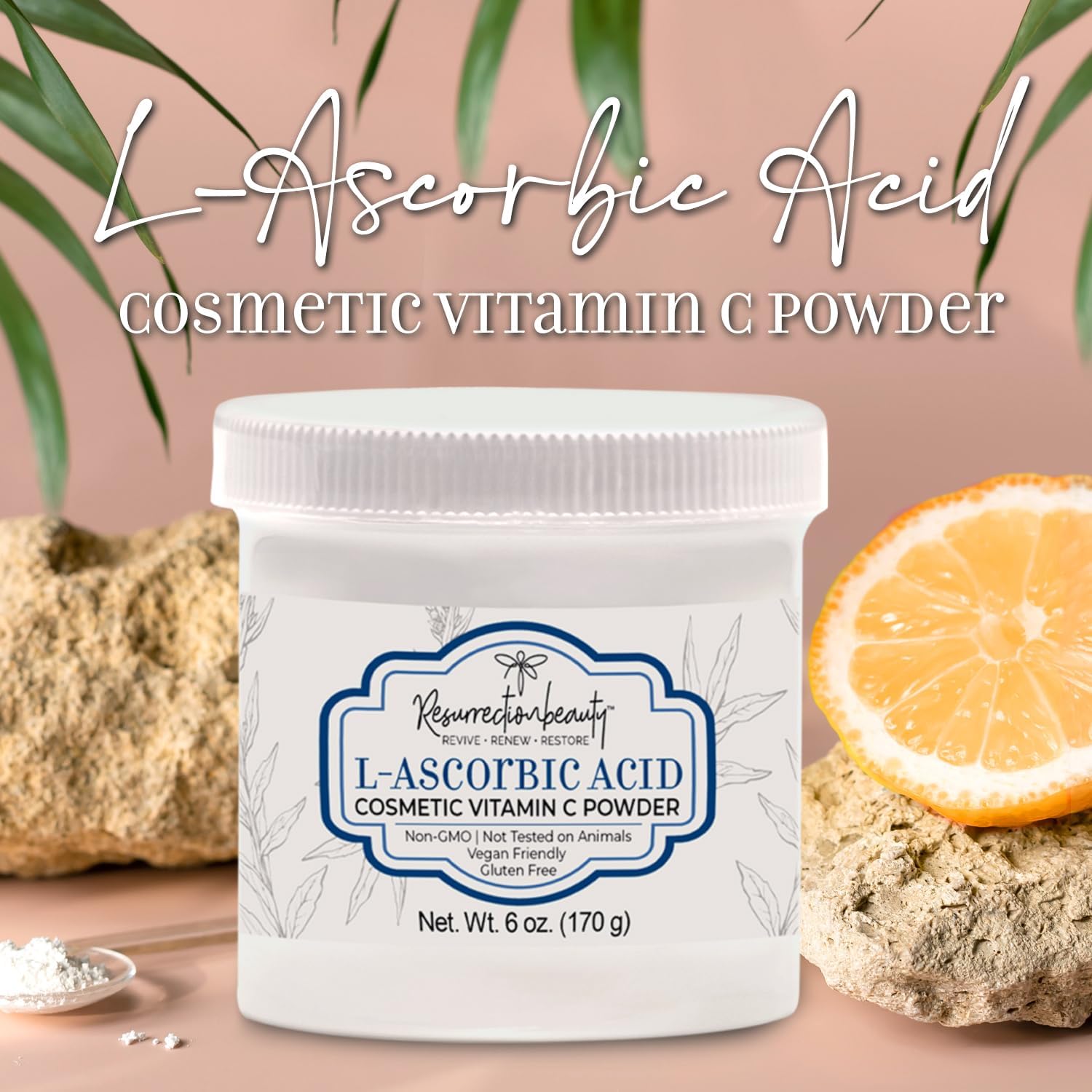 100% Pure L-Ascorbic Acid (Cosmetic Vitamin C Powder for Face) to Make Your Own Premium Beauty Serum, Skincare Mask Treatment, Hyaluronic Serums with Vit C & DIY Facial Skin Care Products 6 OZ - Image 8