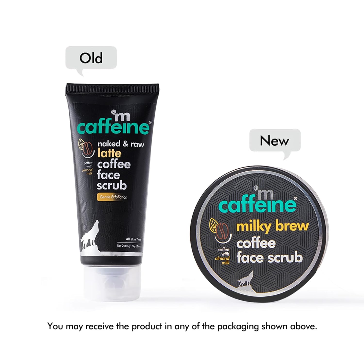 mCaffeine Milky Brew Coffee Face Scrub - Face Cleanser for Glowing Skin - Face Wash Removes Tan and Blackheads - Almond Milk - All Skin Types - 2.6 oz - Image 2