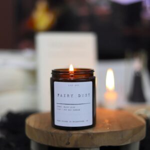 Fairy Dust Soy Wax Scented Candle Book Lovers Candle Fairy Tale Lovers Sweet Scented Candle Housewarming Candle Sorceresss House Witch, Home Decor Candle, 9oz Candle