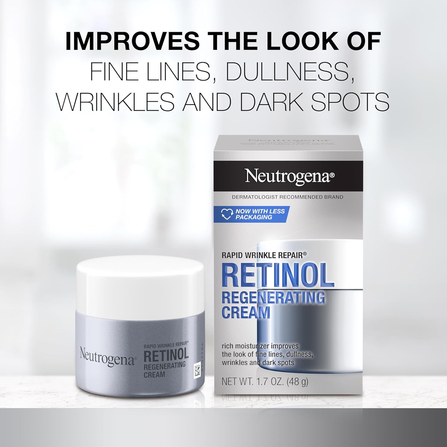 Neutrogena Rapid Wrinkle Repair 1.7 oz Retinol Anti-Aging Face Moisturizer for Fine Lines and Dark Spots - Image 2