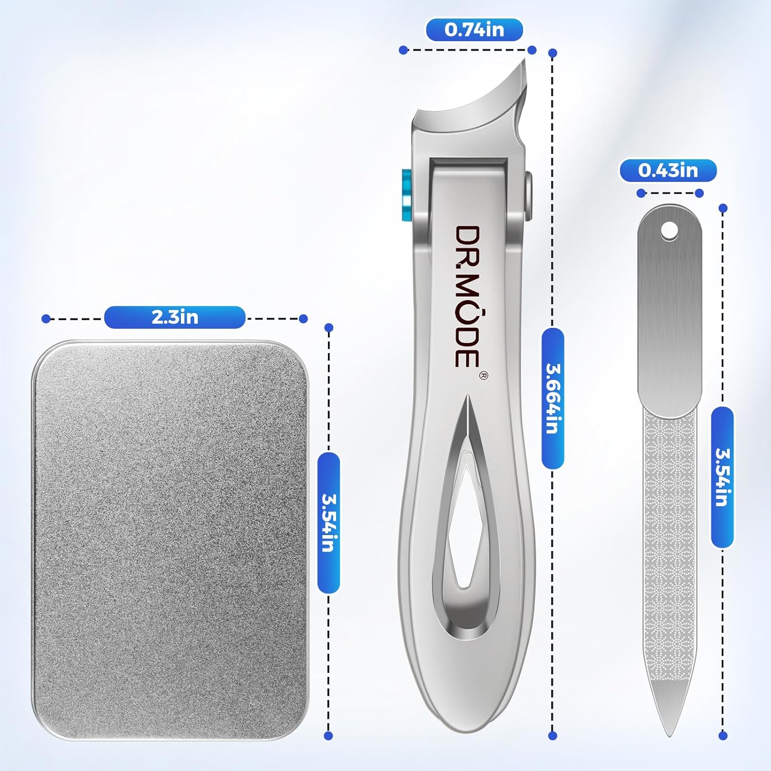 Toenail Clippers for Thick Toenails for Seniors, Slanted Nail Clippers for Men Thick Ingrown Nails with Wide Jaw Opening, Heavy Duty Curved Large Fingernail Ingrown Toenail Clippers - Image 7