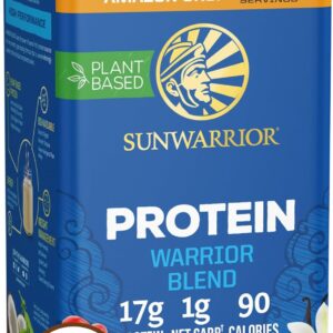 Organic Plant Based Protein Powder | Vegan Organic Protein Powder Vanilla Flavored with BCAA Amino Acids & Hemp Seed Pea Blend | Non-GMO Soy Dairy Filler & Gluten Free (Vanilla, 32 Servings)
