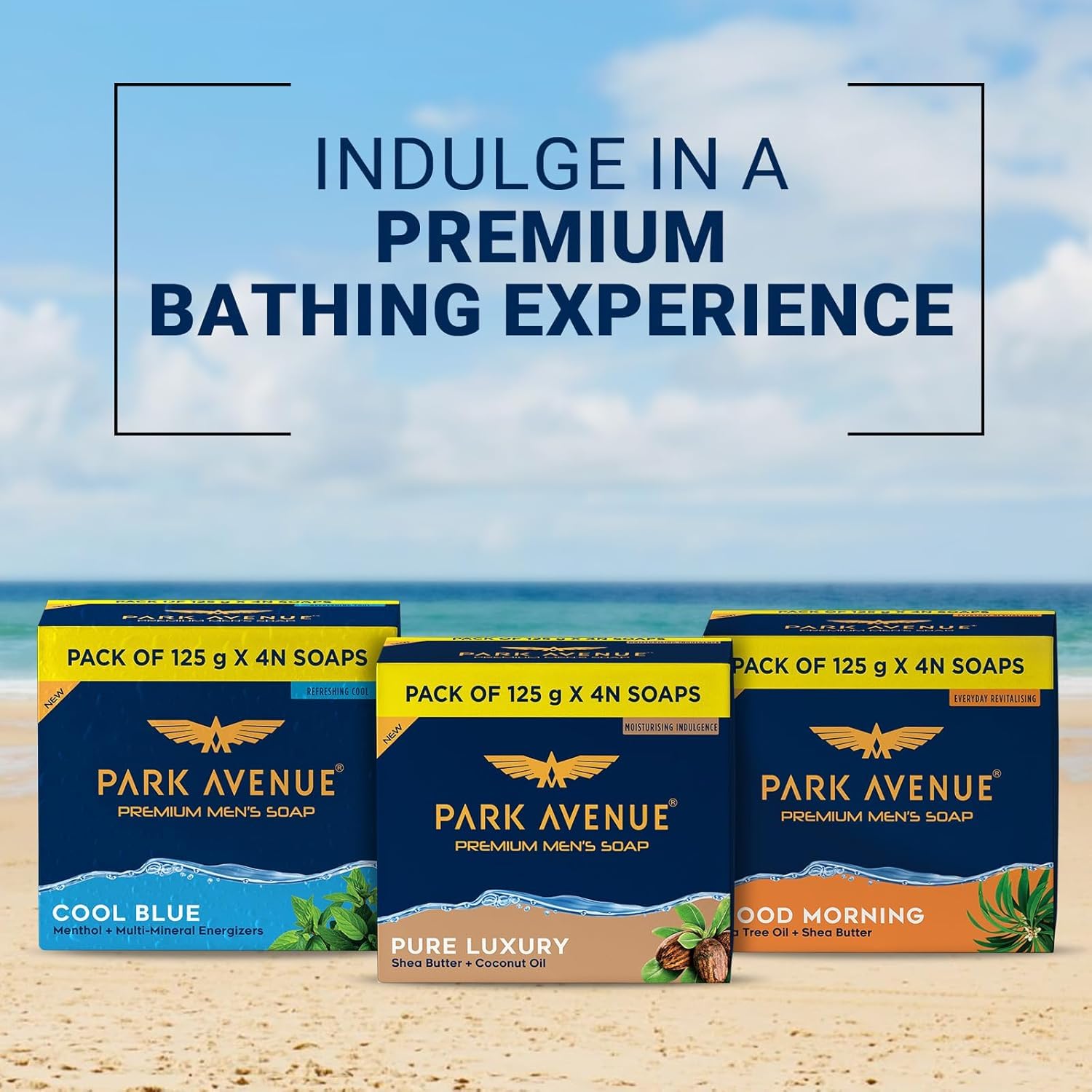 Park..Avenue. Premium Menโs Soaps for Bath โ Pure Luxury | 125g (Pack of 4) | Enriched with Shea Butter & Coconut Oil | Grade 1 Soap | For All Skin Types - Image 7
