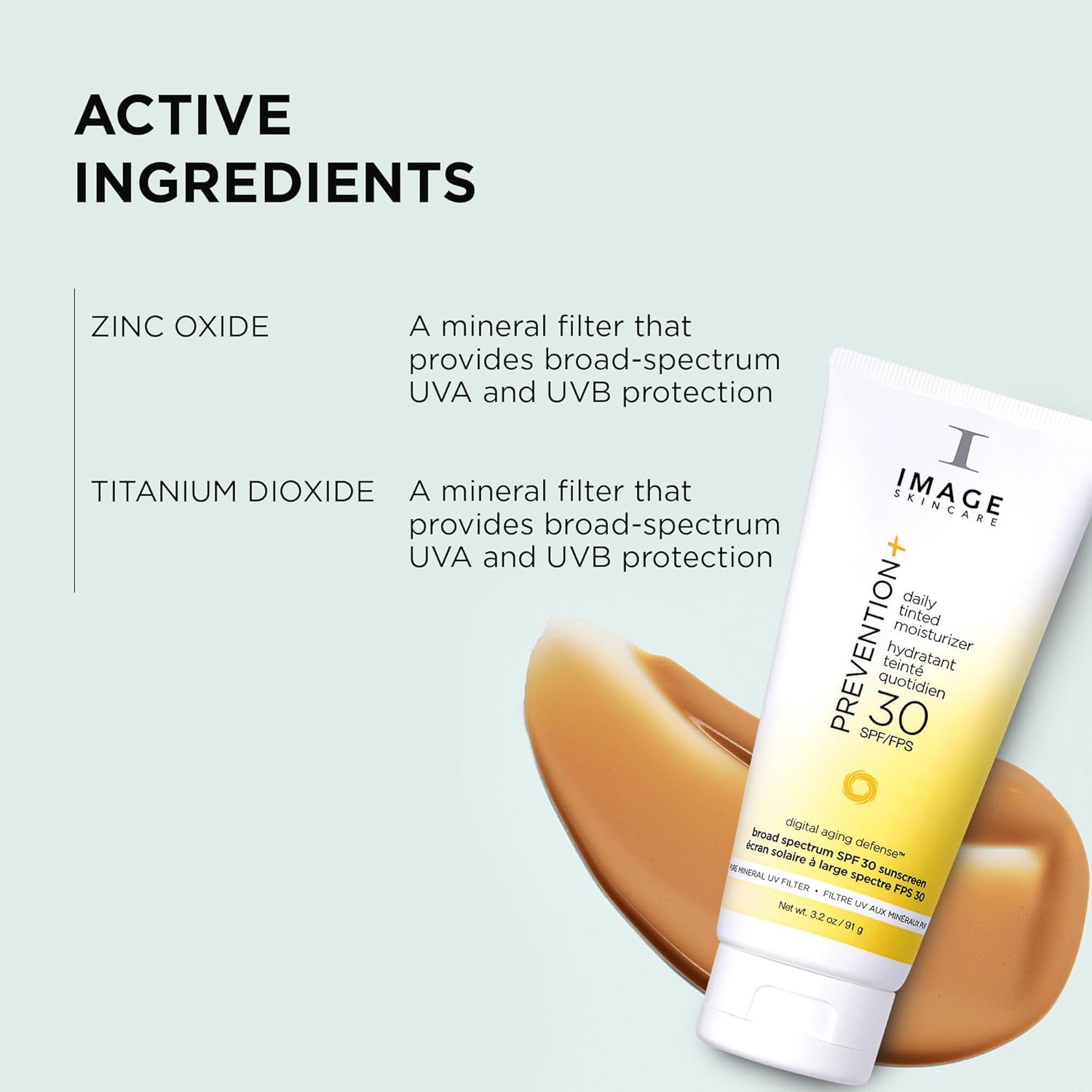 IMAGE Skincare Prevention+ Daily Tinted Moisturizer SPF 30 Sunscreen 3.2oz Natural Finish No White Cast - Image 4