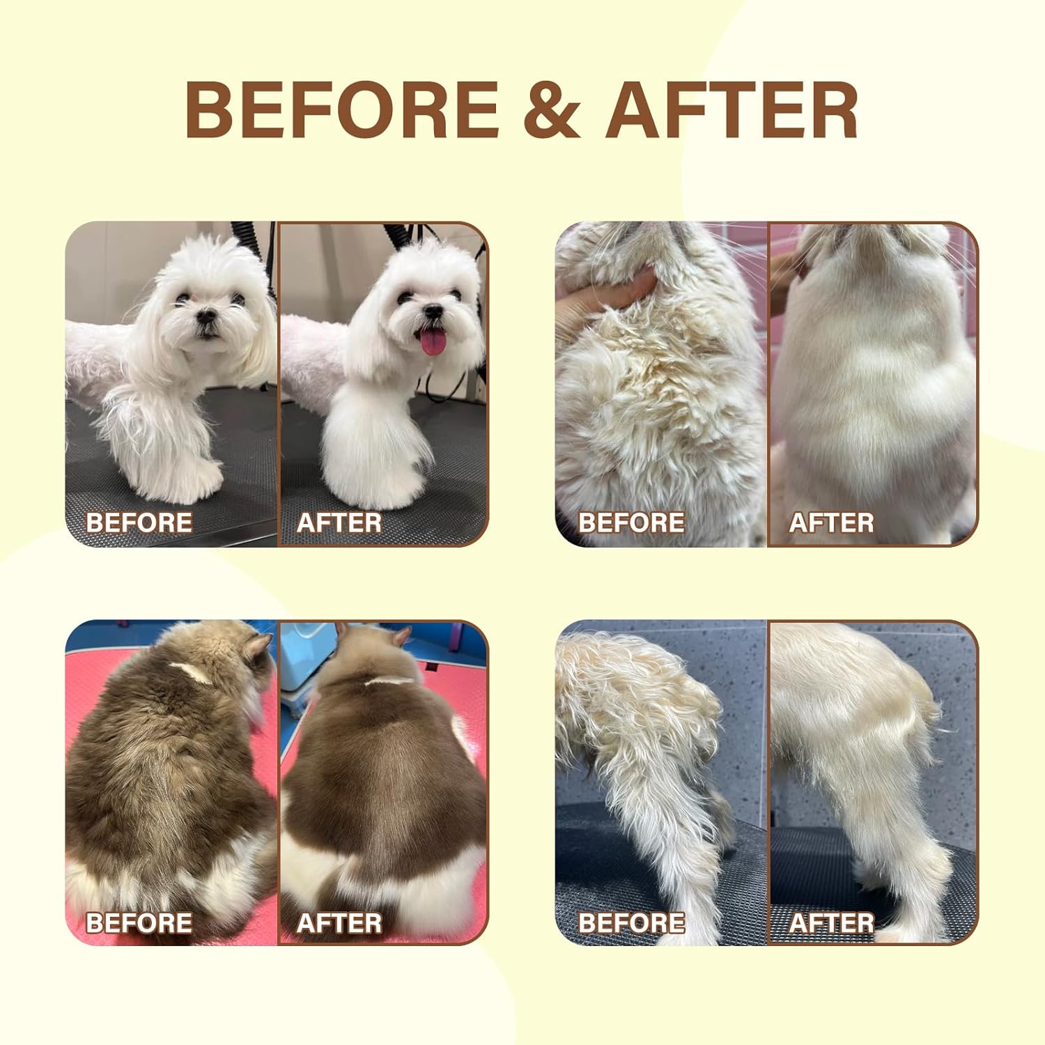 Natural Pet Fur Care Oil Leave-in Conditioner for Dogs and Cats 1.01 fl. oz for Shedding and Shine - Image 2