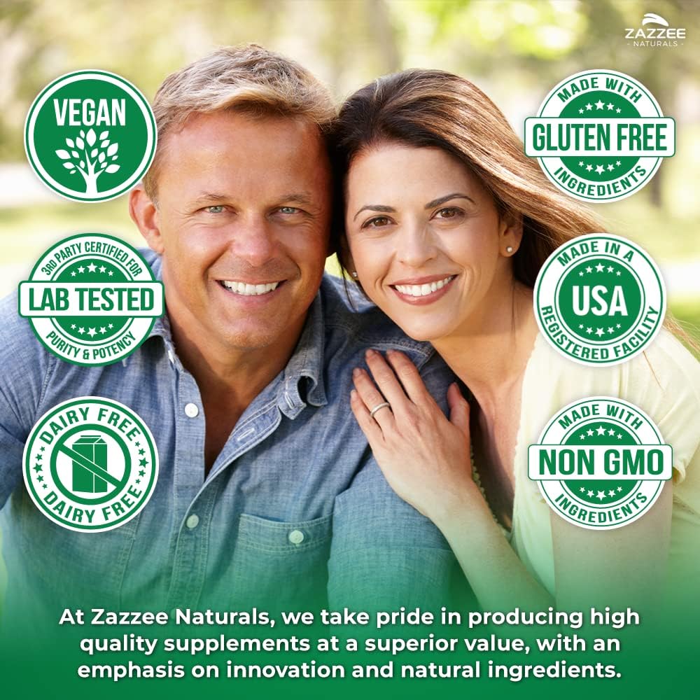 Zazzee Extra Strength Saw Palmetto 20:1 Extract, 6000 mg Strength, 40% Fatty Acids, 120 Vegan Capsules, 4 Month Supply, Concentrated and Standardized 20X Extract, Non-GMO, All-Natural, Made in the USA - Image 7