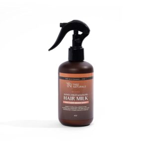 Honey, Fruit & Flowers Hair Milk Moisturizer for Curls, Coils & Waves, Growth & Conditioning Formula, Lightweight Texture, Formuated with Passionfruit Oil 8 oz