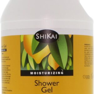 ShiKai Daily Moisturizing Shower Gel (Yuzu, 1 Gallon) | Gentle Soap-Free Formula | with Aloe Vera & Finely Ground Oatmeal for Soft, Healthy Skin | Dry Skin Relief