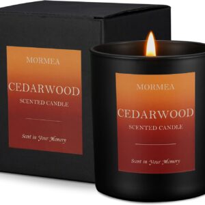Cedarwood Aromatherapy Candle, 8oz Long Lasting Scented Candle for Home, Meditation & Stress Relief