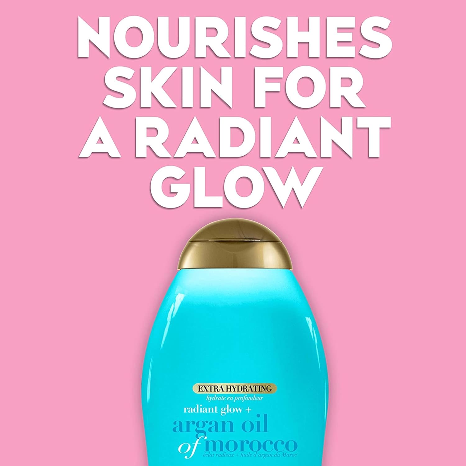 OGX Radiant Glow Argan Oil of Morocco Extra Hydrating Body Lotion Dry Skin 19.5 Ounce - Image 5