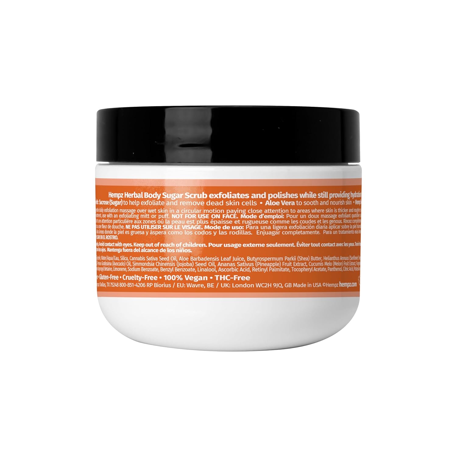 Hempz Sweet Pineapple Honey Melon Mini Body Scrub Travel Size 2 oz - Image 2
