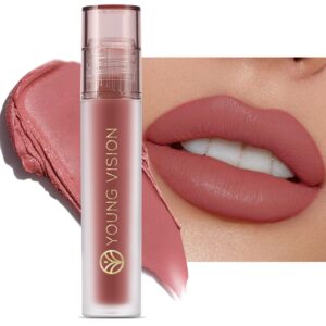 YOUNG VISION Nude Matte Lipstick – Velvety Liquid Lip Cream, Smooth Application, Comfortable Wear with a Soft Finish, Available in Nude & Vibrant Shades – Keeps Lips Soft and Hydrated