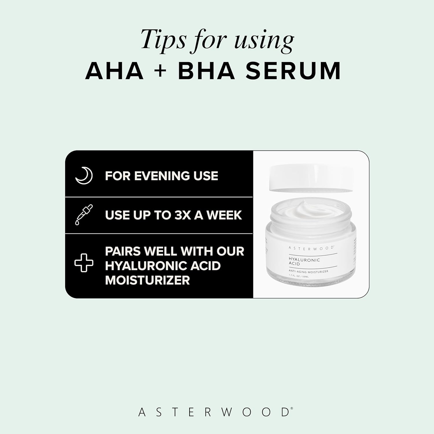 Asterwood Overnight Exfoliating Serum - AHA (Lactic Acid & Glycolic Acid) - BHA (Salicylic Acid) - Supports Improvement of Hyperpigmentation, Dark Spots - Fragrance-Free - 1 Fl Oz - Image 6