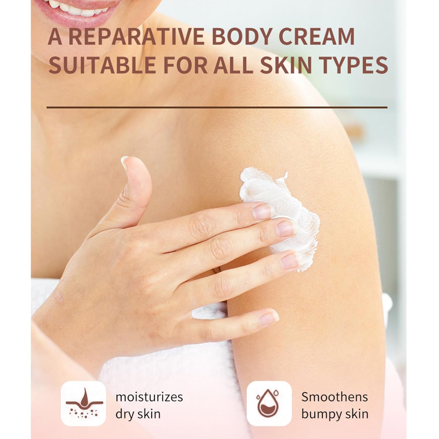 Exfoliating Body Cream for Strawberry Legs Rough Skin Lotion 8 oz - Image 6