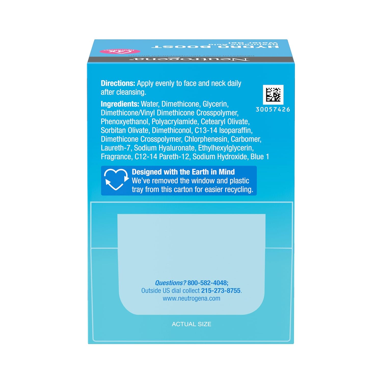 Neutrogena Hydro Boost Water Gel Face Moisturizer Hyaluronic Acid Normal Oily Skin 1.7 oz - Image 11