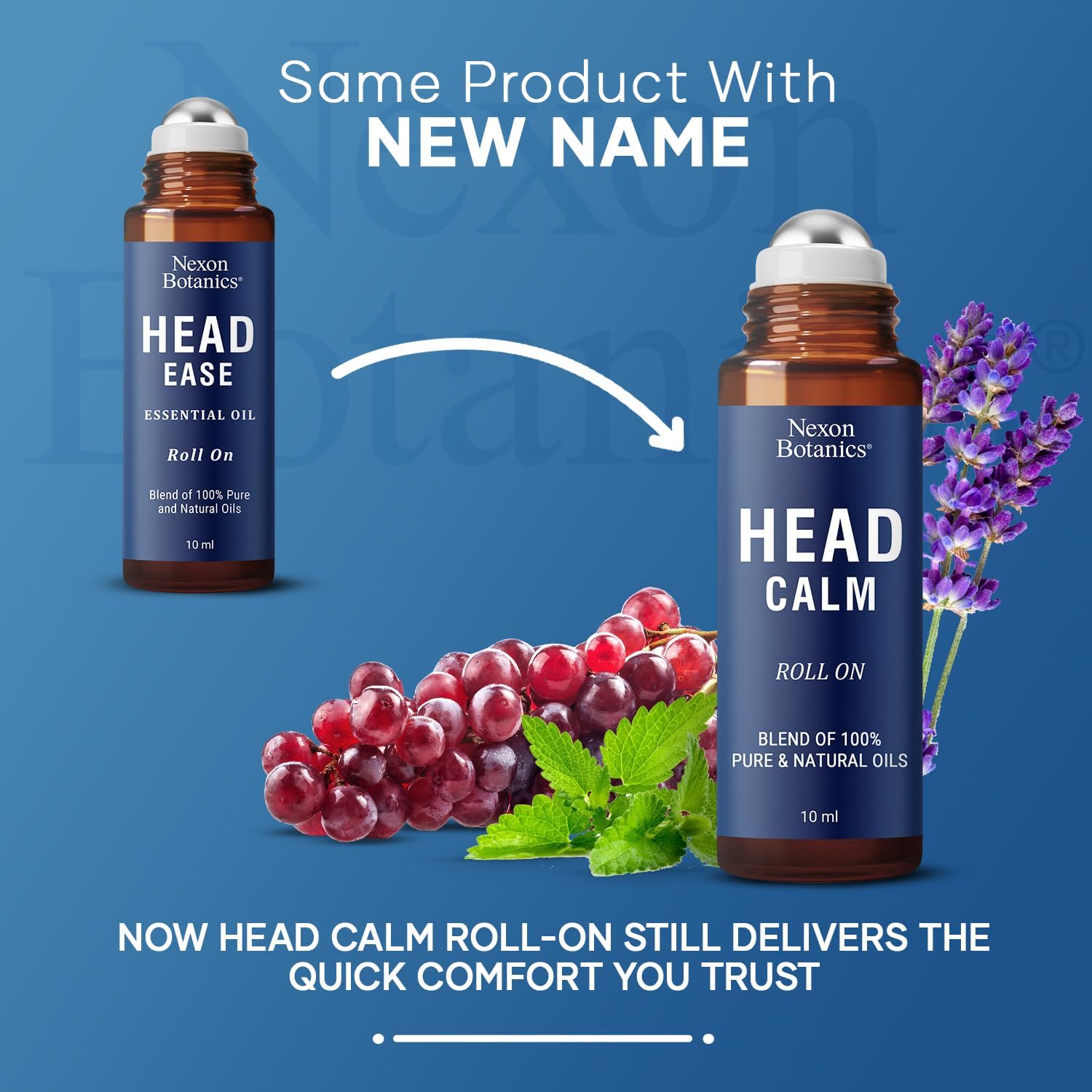 Head Calm Essential Oil Roll-On 10 ml - Soothing Migraine Roller Ball for Headache Relief - Pure Natural Essential Oils - Nexon Botanics - Image 4