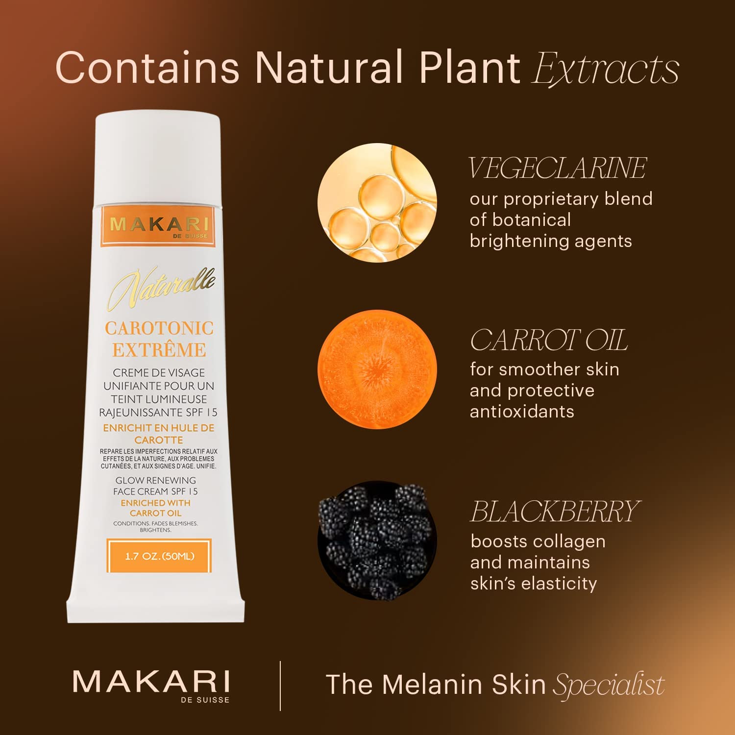 MAKARI Naturalle Carotonic Extreme Skincare Bundle | Brightening Body Glycerin & Glow Renewing Face Cream | For Radiant Skin, Scar Fading, and Anti-Aging - Image 4