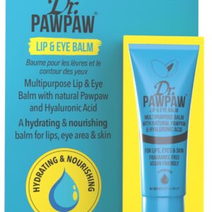 Dr. PawPaw Multipurpose Lip and Eye Balm - Vegan Hydrating Lip Balm - Moisturizing Eye Cream with Natural PAWPAW and Hyaluronic Acid - 0.27 oz