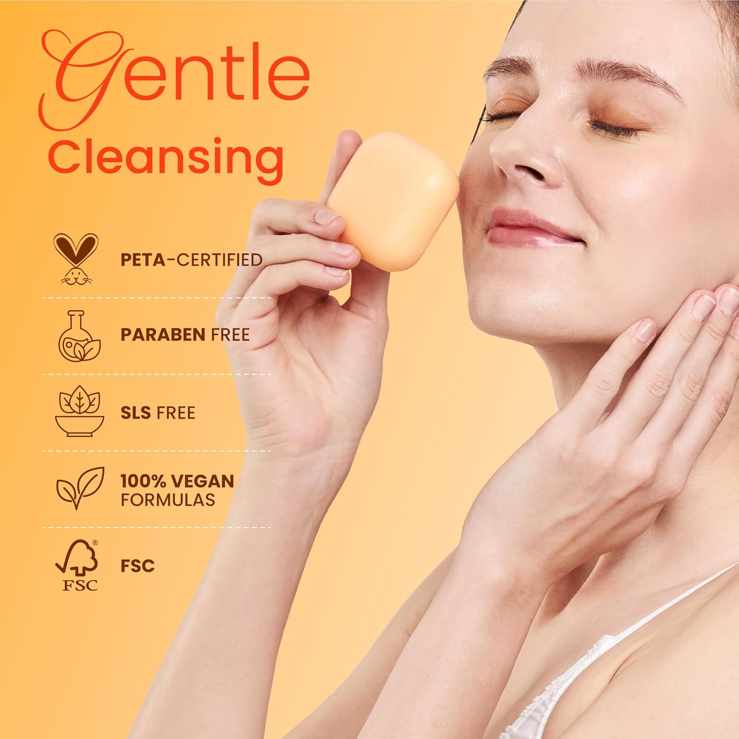 Koji White Kojic Acid & Vitamin C Brightening Soap, Hydrating Face & Body For Radiant Glow Skin, Nourishing, Moisturizing, Even Tone Cleansing Bar, Vegan, Paraben-Free, 2.82 oz (2 Bars) - Image 3