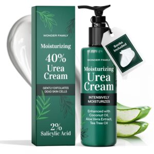 40% Urea Cream for Feet with 2% Salicylic Acid Aloe Tea Tree Oil for Skin - Athletes Foot Cream Extra Strength - Dry Hand Cream for Dry Cracked Hands - Urea Cream 40 Percent for Feet Maximum Strength