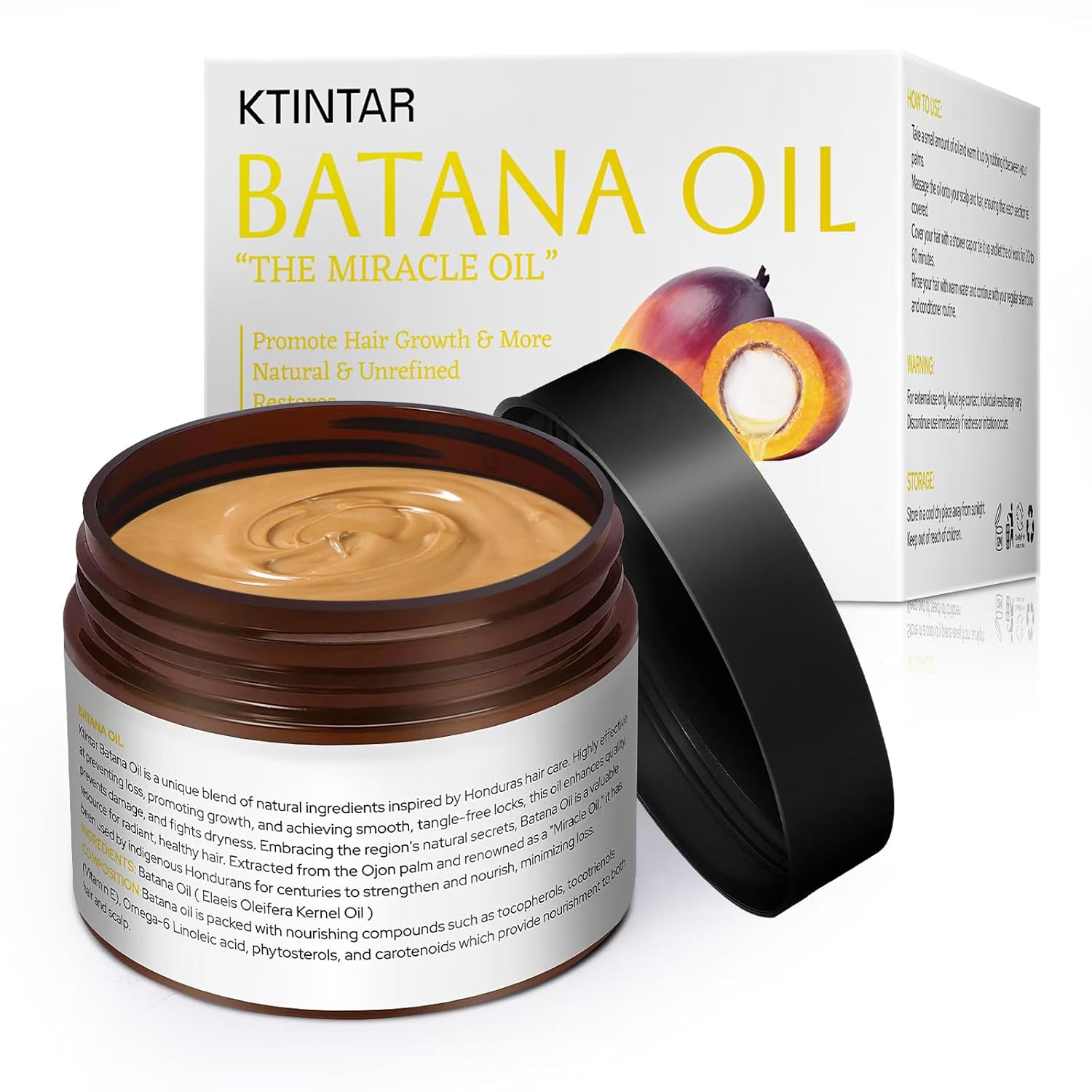 100% Natural Raw Batana Oil for Hair Growth Unrefined Organic 4.23 Fl Oz Pack of 1 - Image 2