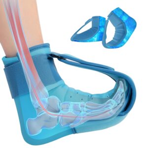Plantar Fasciitis Relief Night Splint, Foot Ice Pack Wrap Plantar Fasciitis Brace for Men Women,Ankle Ice Pack for Achilles Tendonitis Heel Spur Foot Pain