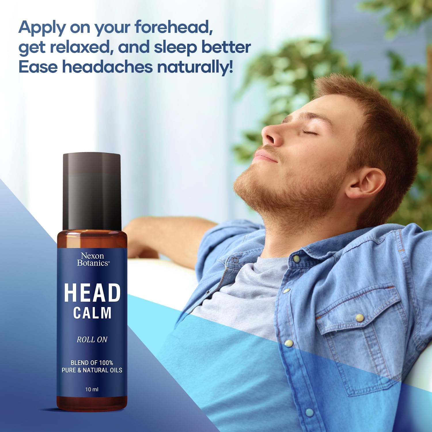 Head Calm Essential Oil Roll-On 10 ml - Soothing Migraine Roller Ball for Headache Relief - Pure Natural Essential Oils - Nexon Botanics - Image 5