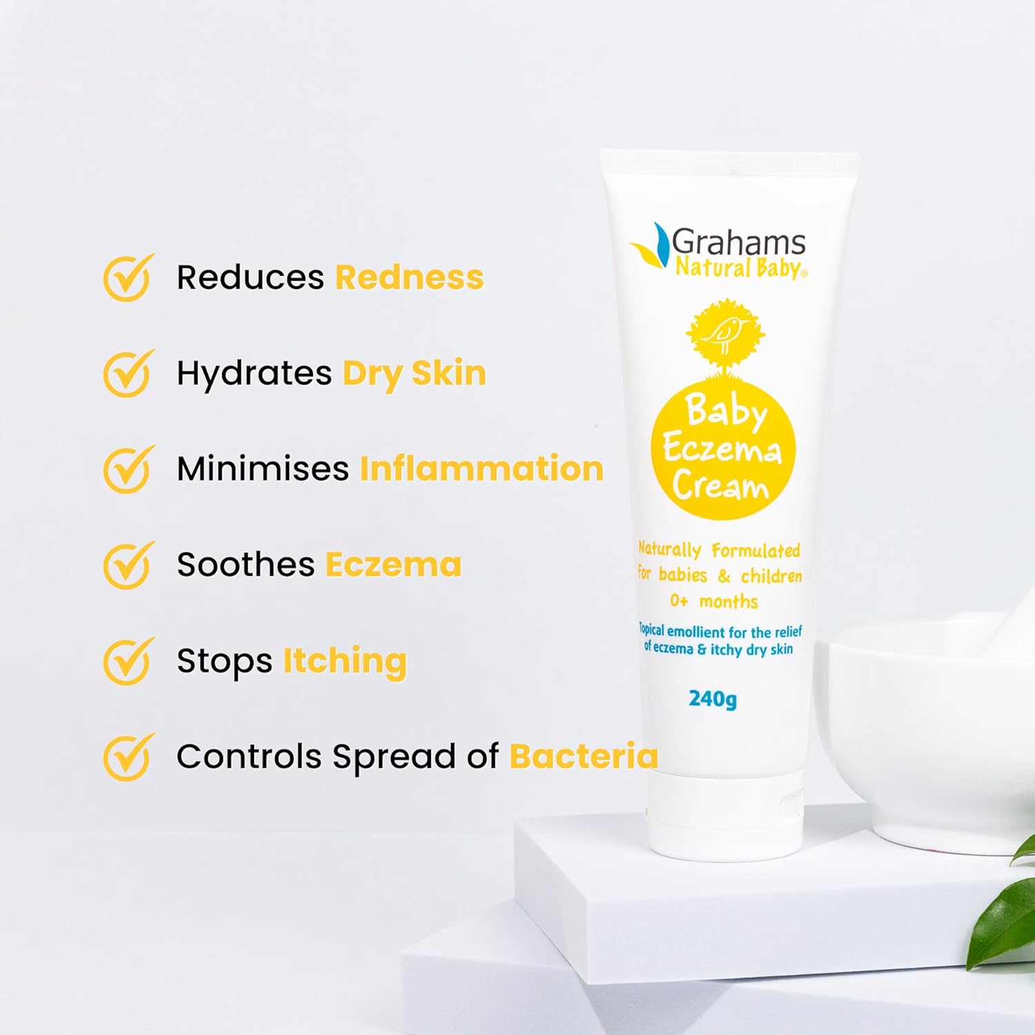 Gentle Baby Eczema Cream Moisturizer for Newborn to 12 Years, 75g, Steroid-Free - Image 5