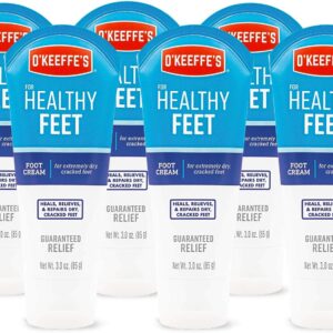 O'Keeffe's K0280004-6 Healthy Feet Foot Cream Tube (6 Pack), 3 oz
