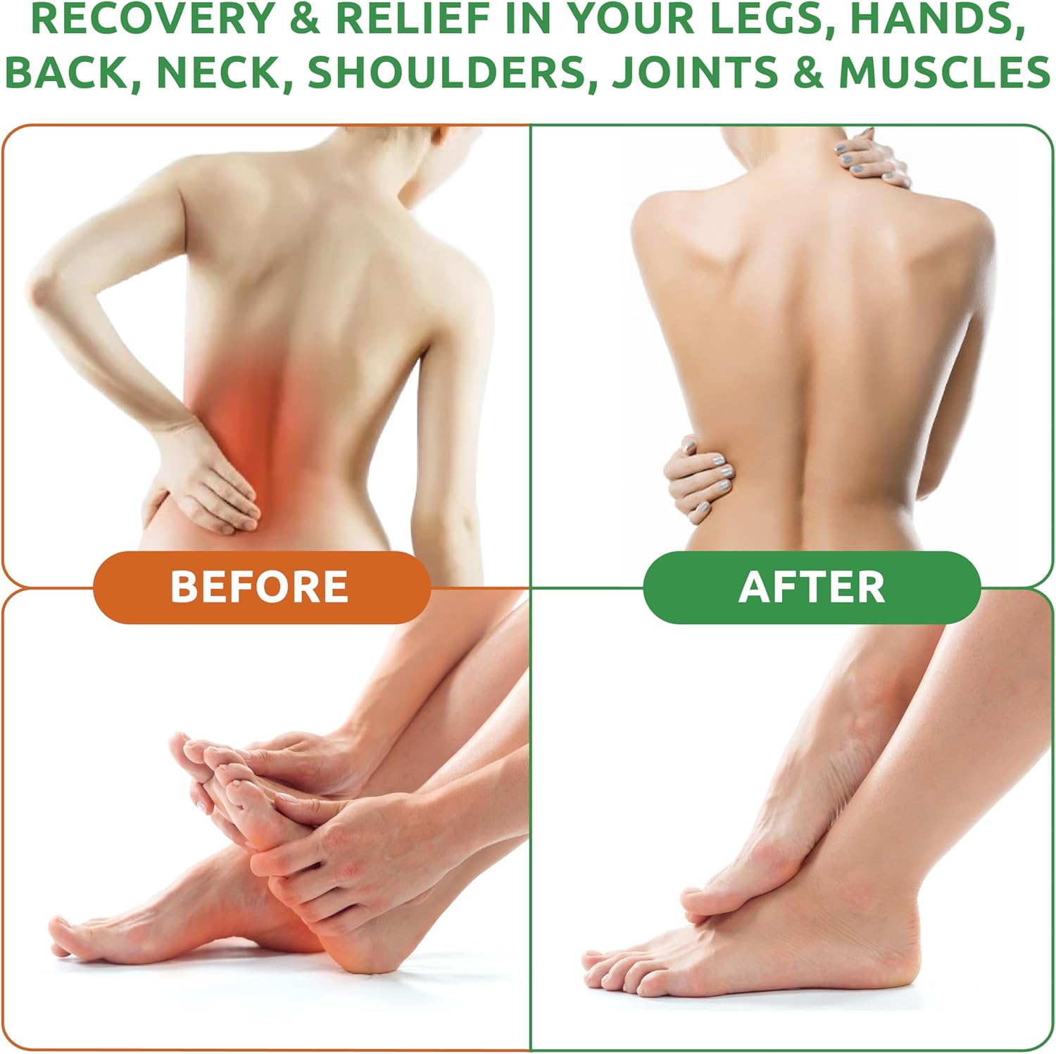 Neuropathy Pain Relief Cream - Maximum Strength Nerve Pain Reliever for Foot, Toes, Hands, Legs with Aloe Vera, Arnica, MSM Vitamin B6, and Menthol for Fast-Acting Relief 3oz - Image 5