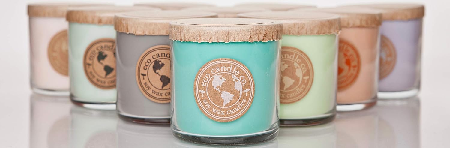 Eco Candle Co. Recycled Candle, Caramel Rum Cake, 6 oz. - Scents of Caramel, Rum, Maple, Almond, Pear, & Vanilla - 100% Soy Wax, No Lead, Kraft Paper Label & Lid, Hand Poured, Midwest Grown Soybeans - Image 3