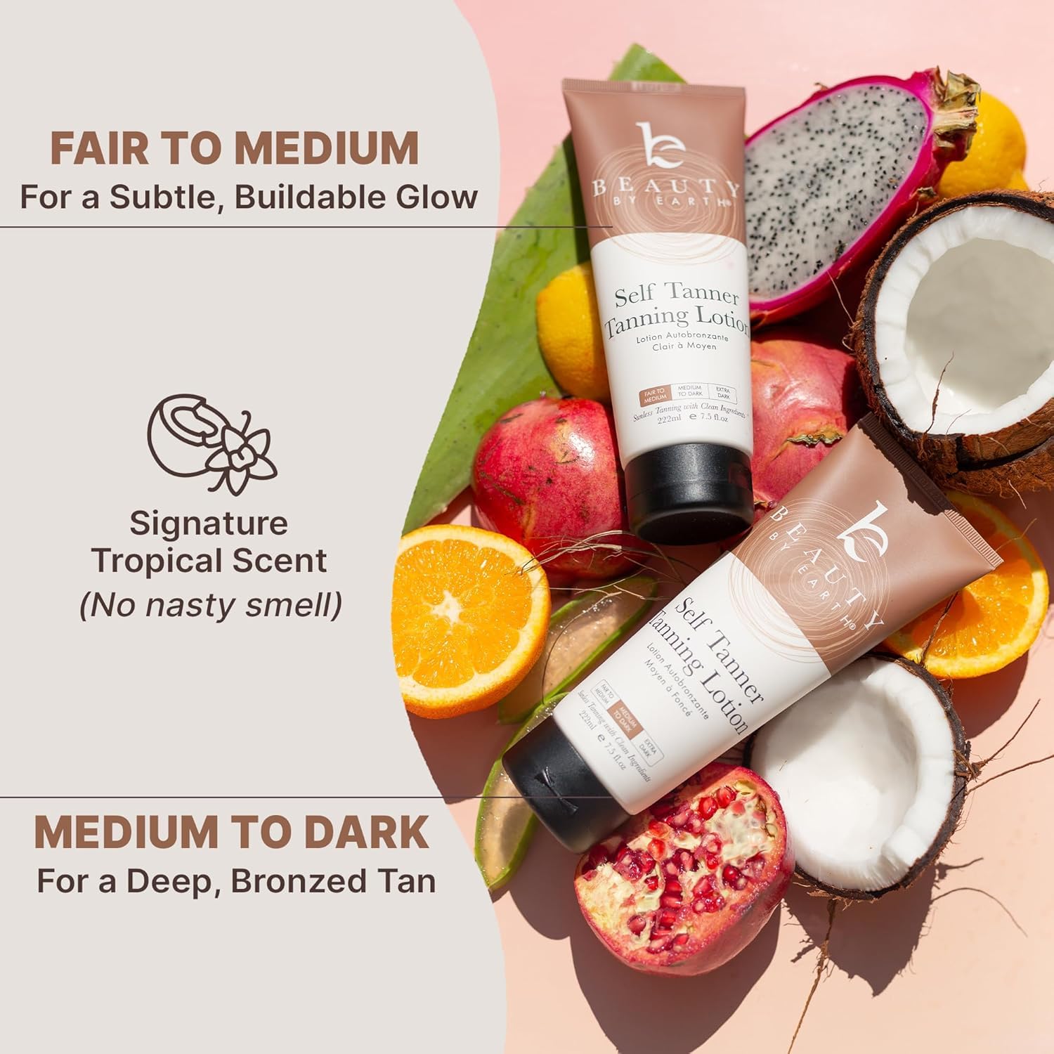 Sunless Tanning Kit: Lotion, Applicator Mitt, Exfoliating Glove, Face Tanner - Image 6