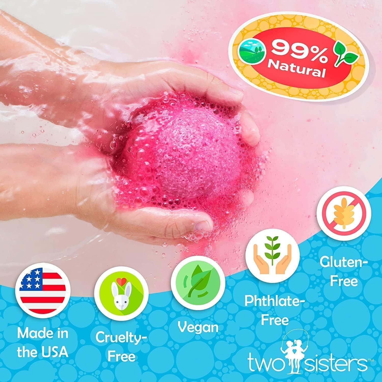 Soothing Oatmeal, Milk & Honey Vanilla Scented Bath Bomb for Women, Girls, Kids - 6 oz - Image 3
