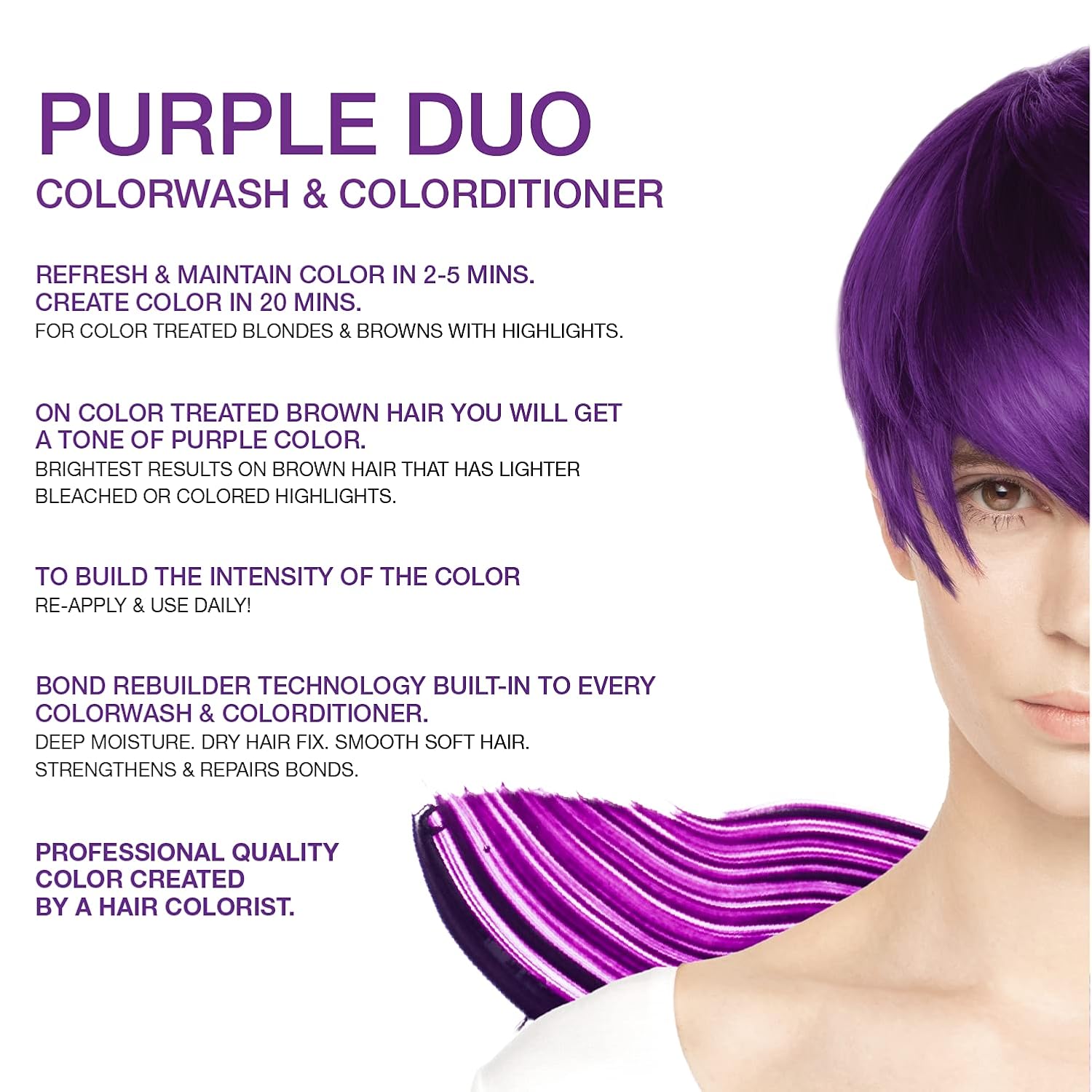 Celeb Luxury Intense Color Depositing Shampoo and BondFix Rebuilder, Vegan Hair Dye, 12 oz. - Image 2
