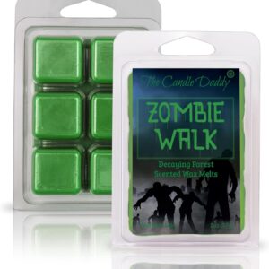 The Candle Daddy Zombie Walk - Decaying Forest Halloween Scented Wax Melt - 1 Pack - 2 Ounces - 6 Cubes