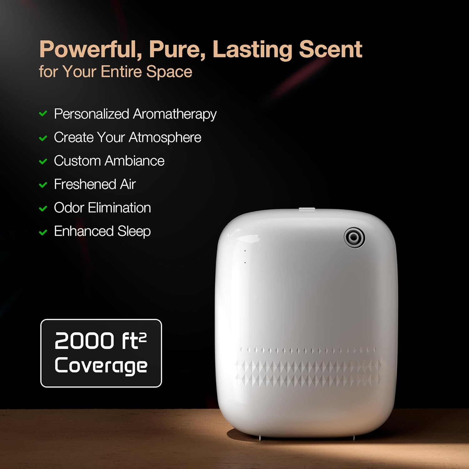400 mL Waterless Essential Oil Diffuser for Home and Commercial Spaces, 2000 sq.ft Coverage - Image 2